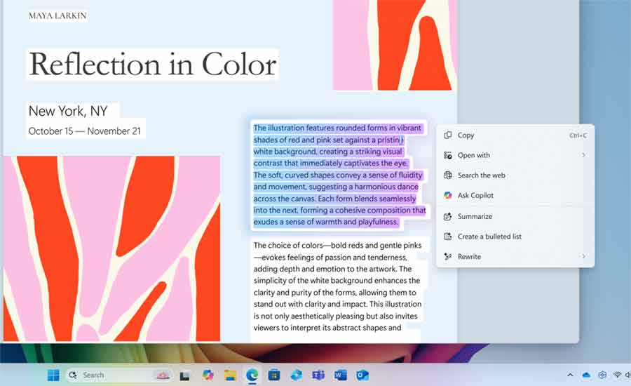 Click to Do AI for copilot+ PCs