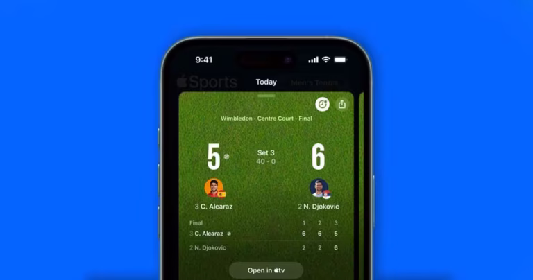 Apple Sports App Gets Tennis Scores and New Personalized Layout Just in Time for Wimbledon