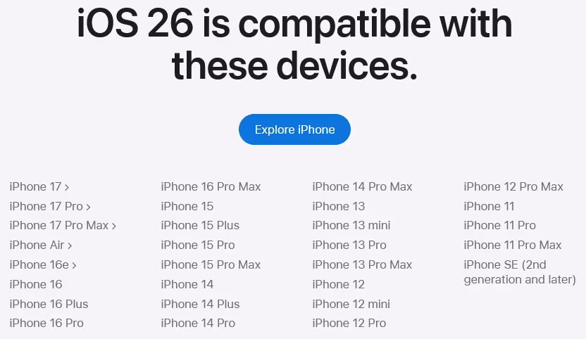 Ios 26 Compatibility
