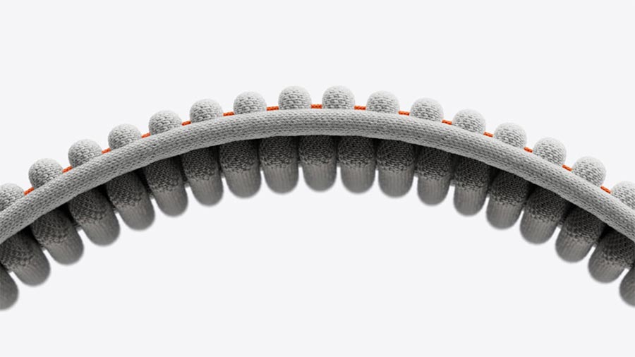 Flexible Fabric Ribs Embedded With Tungsten Inserts