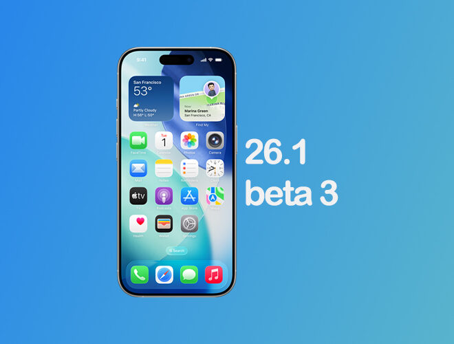 Download: iOS 26.1 Beta 3 and iPadOS 26.1 Beta 3 Released for Developers