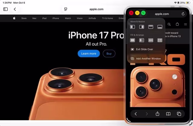 Ipados 26.1 Slide Over