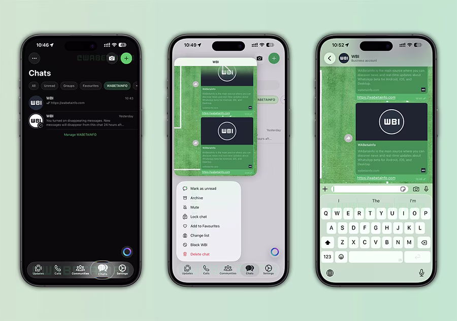 Whatsapp Liquid Glass Update