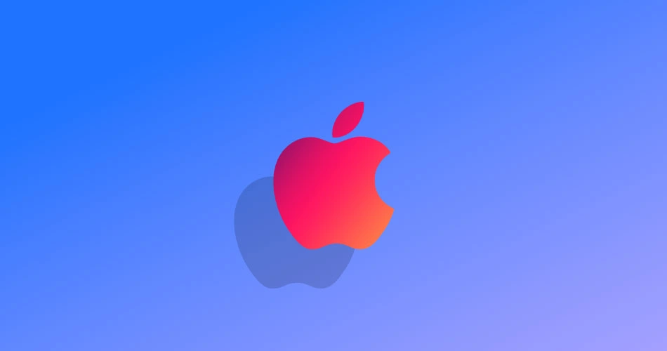Apple Logo Red