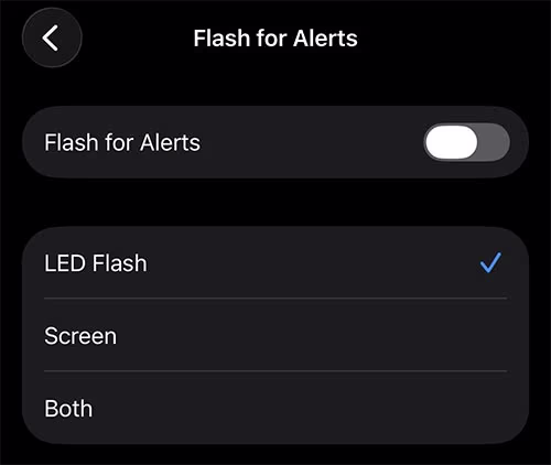 Flash For Alerts Ios 26.2