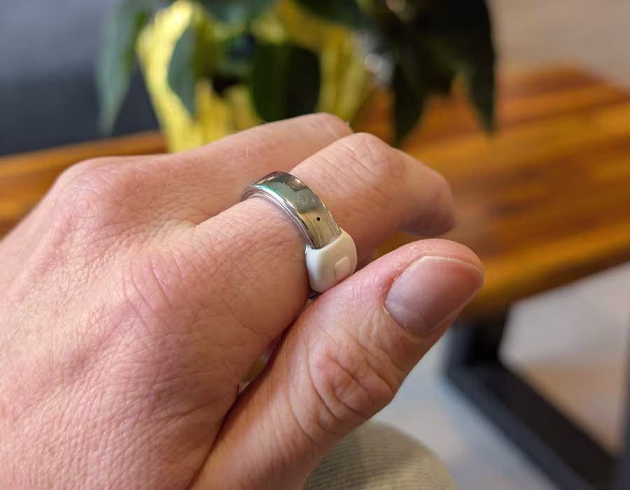 Pebble Index Button Pressed By Thumb