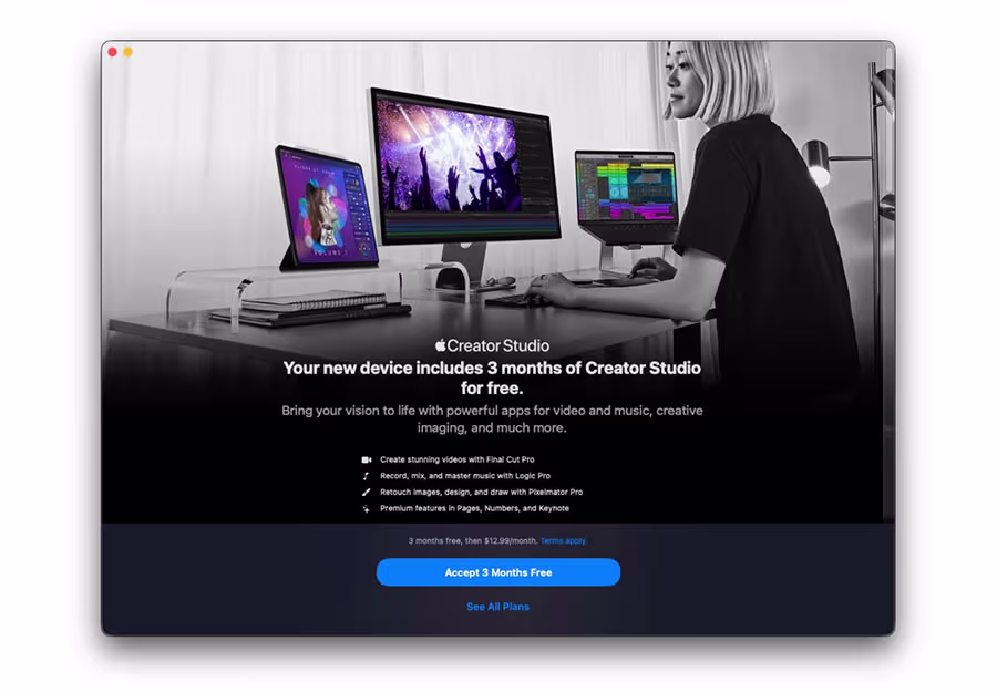 Apple Creator Studio 3 Month Free Trial 1