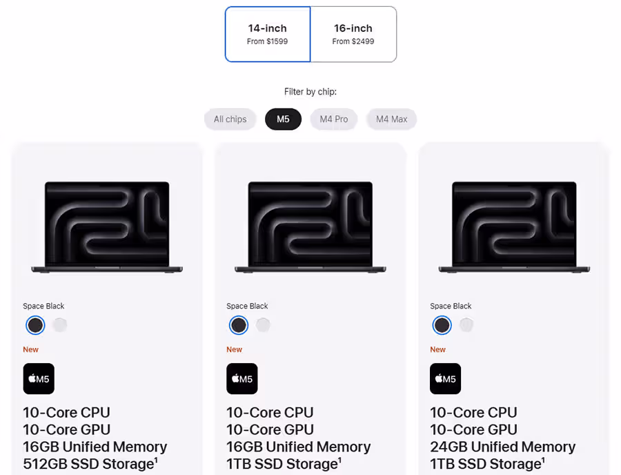 M5 Macbook Pro 14 Inch