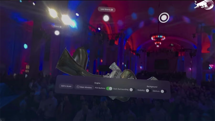 Redbull Racing F1 Vision Pro