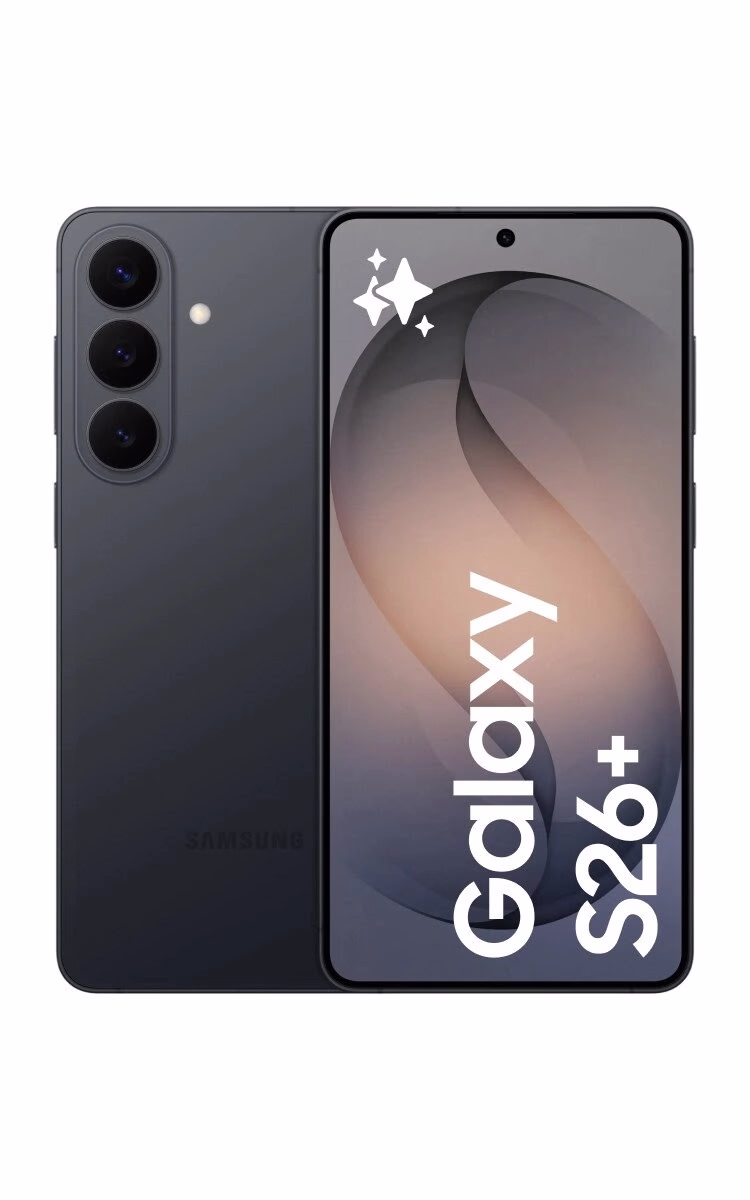 Samsung Galaxy S26 Plus Official Render Black Evleaks 1