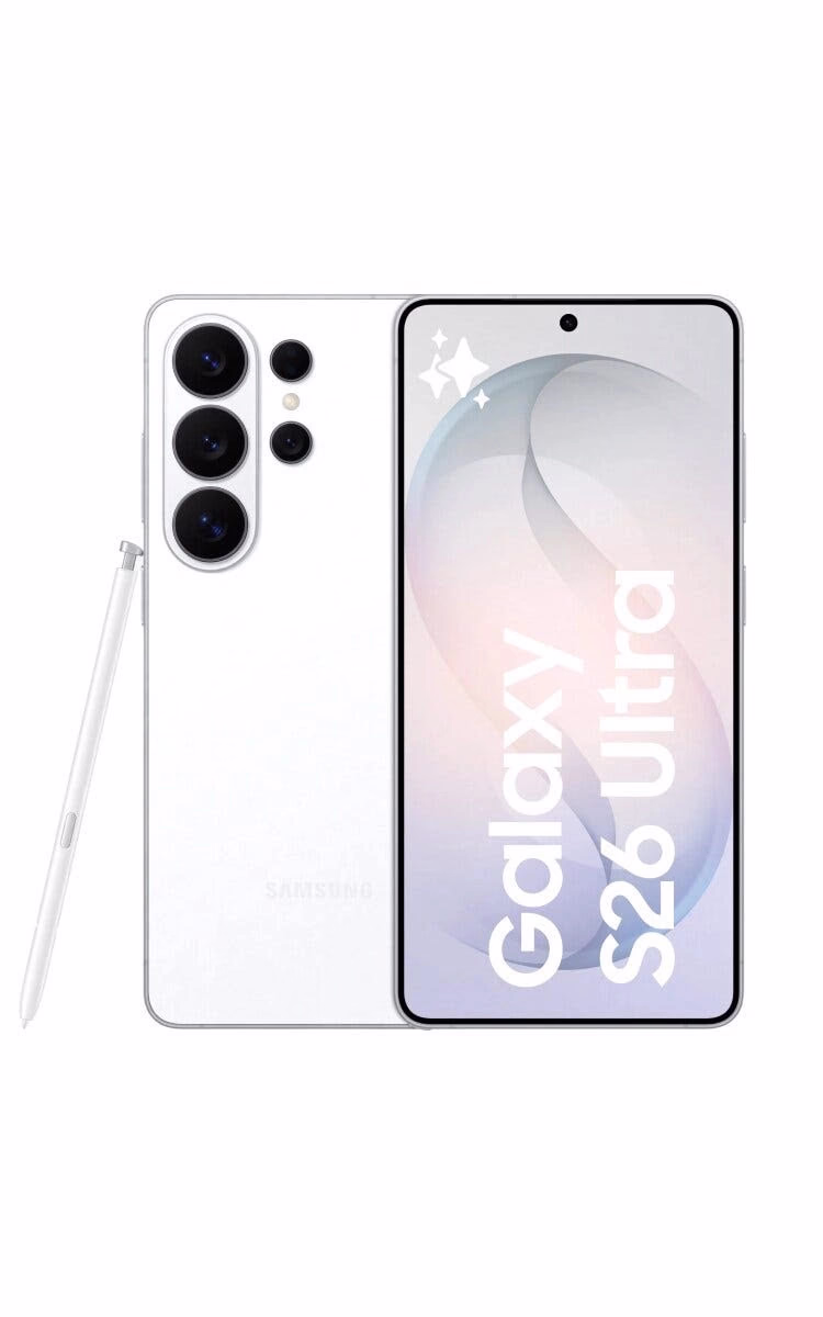 Samsung Galaxy S26 Ultra Official Render White Evleaks 1