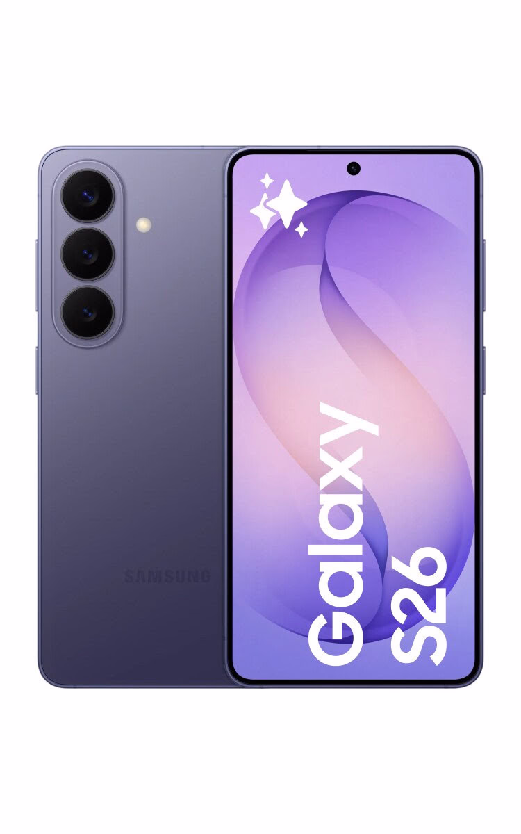 Samsung Galaxy S26 Official Render Cobalt Violet Evleaks 1