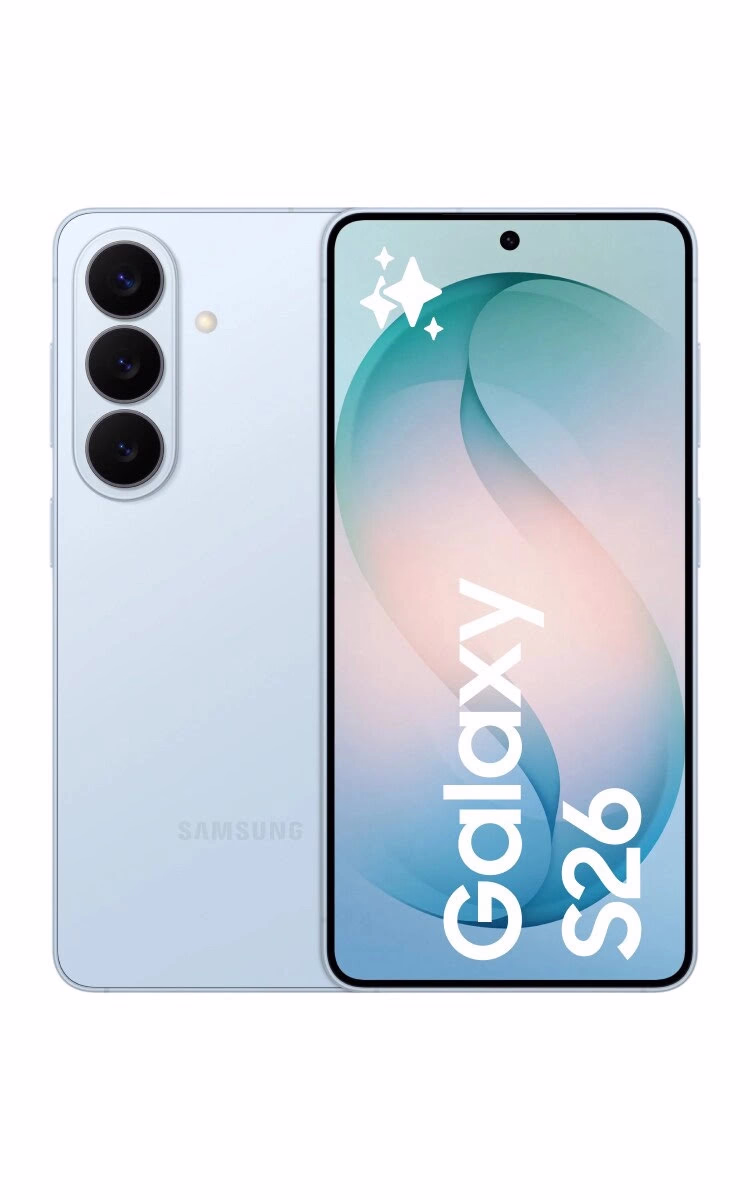 Samsung Galaxy S26 Official Render Sky Blue Evleaks 1