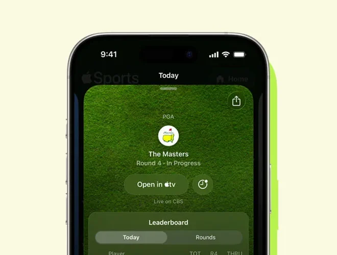 Apple Sports Adds Golf Coverage, With Even More Soccer Leagues on the Way