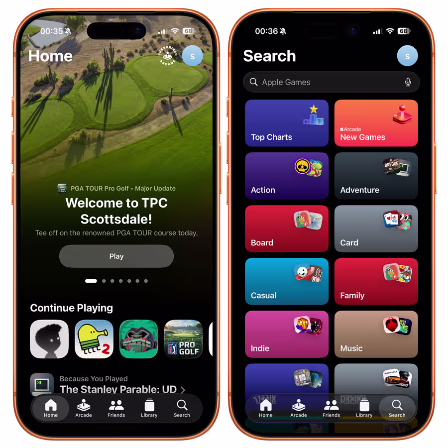 Ios 26.4 Beta 2 New Search Bar In Apple Arcade