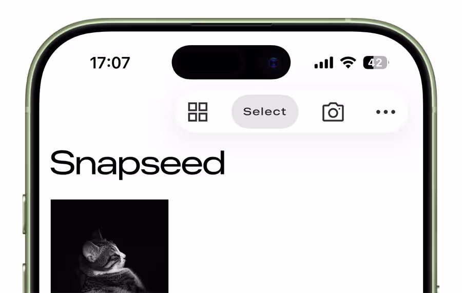 Snapseed For Iphone With New Camera Button