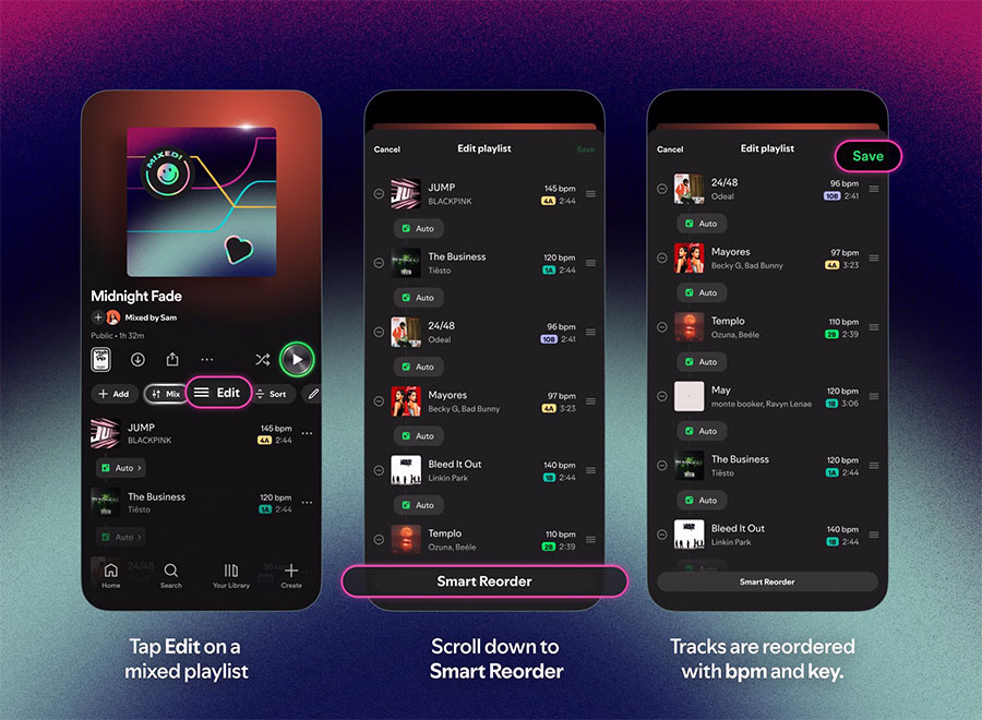 Spotify Playlist Smart Reorder 1