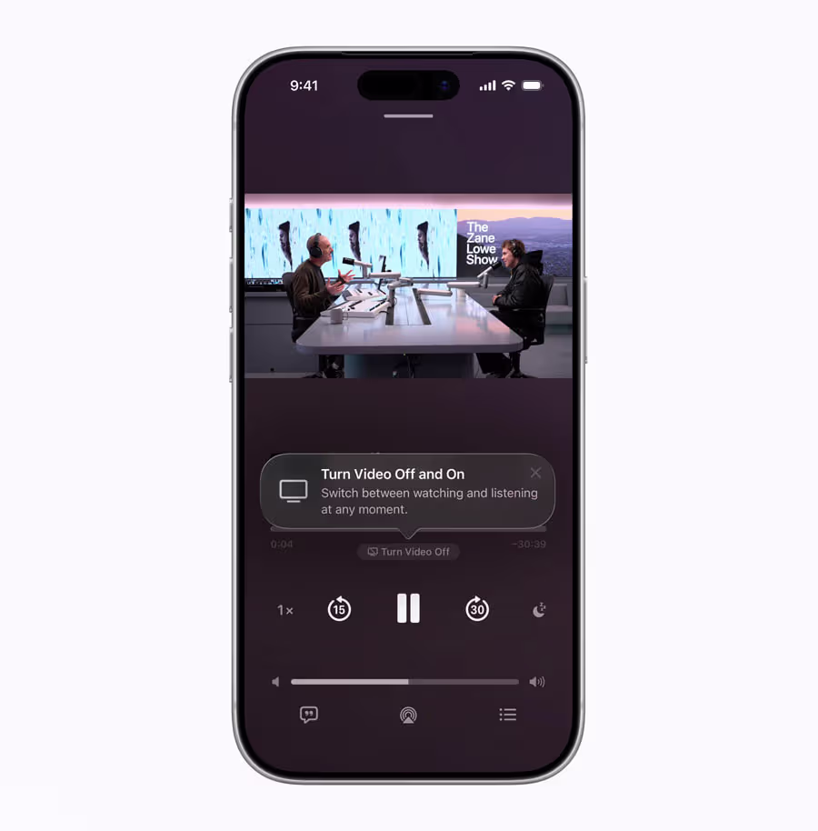 Video Podcasts In Ios 26.4